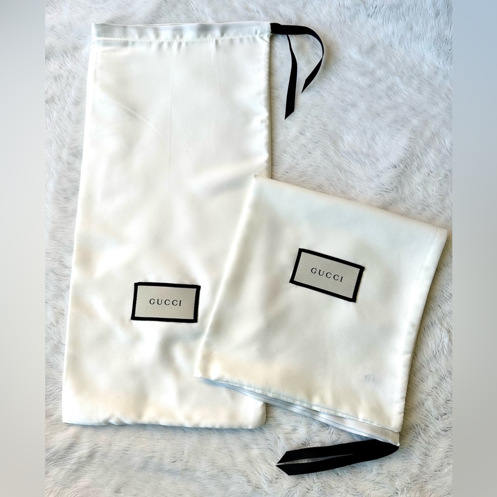 Gucci silk shoe bags